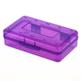 thumbnail image 1 of 1 Pcs Plastic Translucent Pencil Box, Large Hard Pencil Box Bulk, Clear Crayon Box Marker Pen Organizer, Plastic Storage Container with Snap Lid, Stackable Art Craft Organize, 1 of 8