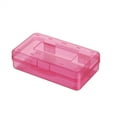 thumbnail image 1 of 1 Pcs Plastic Translucent Pencil Box, Large Hard Pencil Box Bulk, Clear Crayon Box Marker Pen Organizer, Plastic Storage Container with Snap Lid, Stackable Art Craft Organize, 1 of 8