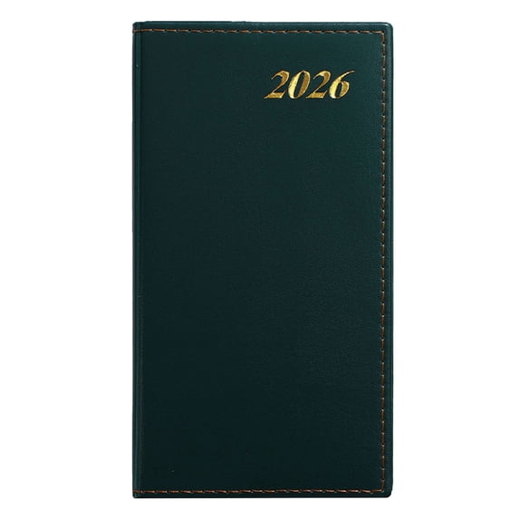 1 Pcs Pocket Planner 2026,Weekly Monthly Planners,Small Daily Academic Calendar,Mini Planner,organizer for Daily & Yearly Schedule ,Compact Agenda Notebook for Work,Pu Leather Cover,(D,3.86x7.09 in)