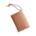 thumbnail image 1 of 1 Pcs Pocket Tissue Holder, Portable Facial Paper Storage Case Packs Bags Waterproof Napkin Box Reusable Dark Brown Leather Tissue Pouch for Car Home Bathroom Travel Supplies, 1 of 9