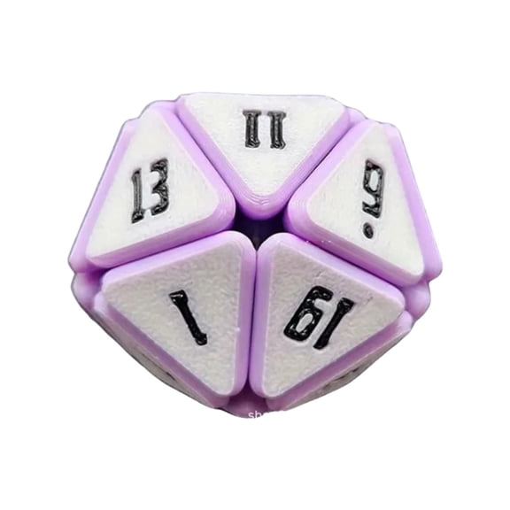 1 Pcs Polyhedral Dice,20 Cube D&D Dice Set For RPG MTG Table Games Comfortable Perfect Bouncer, Real Scene Spell Polyhedral Dice,3D Printed The Stress Dice D&D For Dice Set