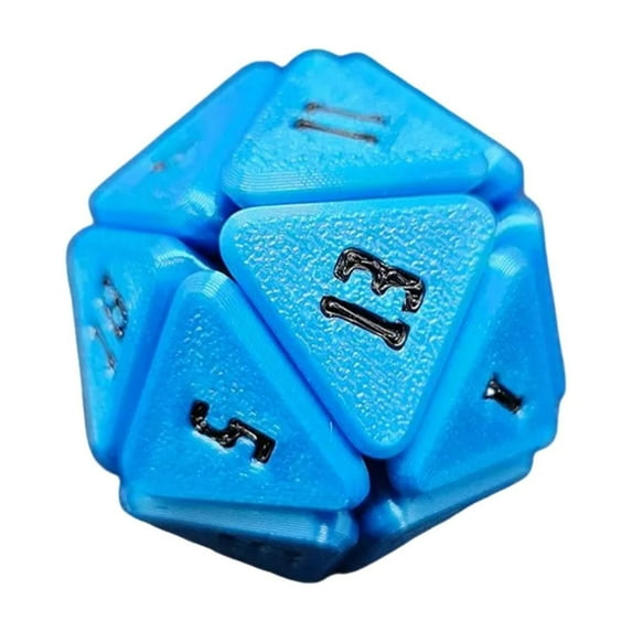 1 Pcs Polyhedral Dice,20 Cube D&D Dice Set For RPG MTG Table Games Comfortable Perfect Bouncer, Real Scene Spell Polyhedral Dice,3D Printed The Stress Dice D&D For Dice Set