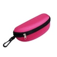 thumbnail image 1 of 1 Pcs Portable Sunglasses Eyeglasses Case,Zipper Hard Storage Box ,Protector Zipper Sunglasses Cases,Travel Eyeglasses Cases With Plastic Hook,For Eyeglasses,3D Glasses And Reading Glasses,Hot Pink, 1 of 3