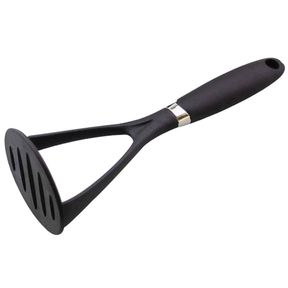 1 Pcs Potato Masher Kitchen Tool,Cooking Light Potato Masher,Nonstick Bean Food Masher With Thick Nylon Blade And Rubber Wrapped Comfortable Handle,Plastic Potato Masher For Potato, Vegetable,Black