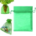 thumbnail image 1 of 1 Pcs Premium Sheer Organza Bags, Green Party Favor Bags, 3.9''x4.7'' Gift Bags for Wedding, Easter, Festival, Baby Shower, Mesh Bags for Gifts, Small Drawstring Pouch, Goodie Bags, Party Supplies, 1 of 9