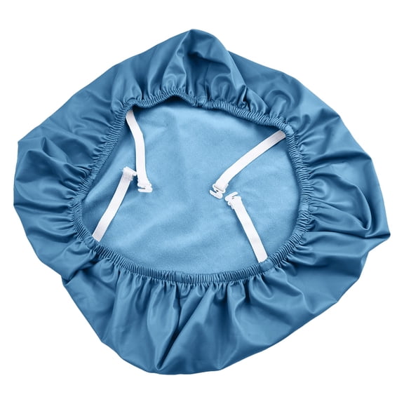 1 Pcs Pu Leather Chair Cover For Dining Chairs,Stretch Waterproof Kitchen Chair Cover,Waterproof Pu Leather Seat Cover For Dining Chairs,Kitchen Chair Seat Cover Protectors,Room Chair Seat Cover,Blue