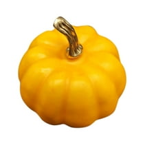 1 Pcs Pumpkin Model Halloween Decorations,Artificial Pumpkins,Color Pumpkin Set Pumpkin Decoration Props,For Fall Autumn Halloween Decoration Thanksgiving Party Home Kitchen Decor Wedding(Yellow)