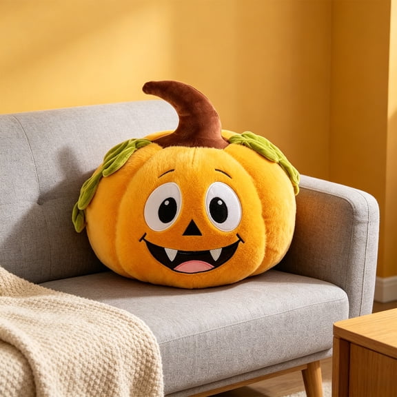 1 Pcs Pumpkin Pillow Sofa Chair Cushion A Small Pillow for Decorating The Living Room Halloween Home Decorations Thanksgiving Living Room Decor Pillows