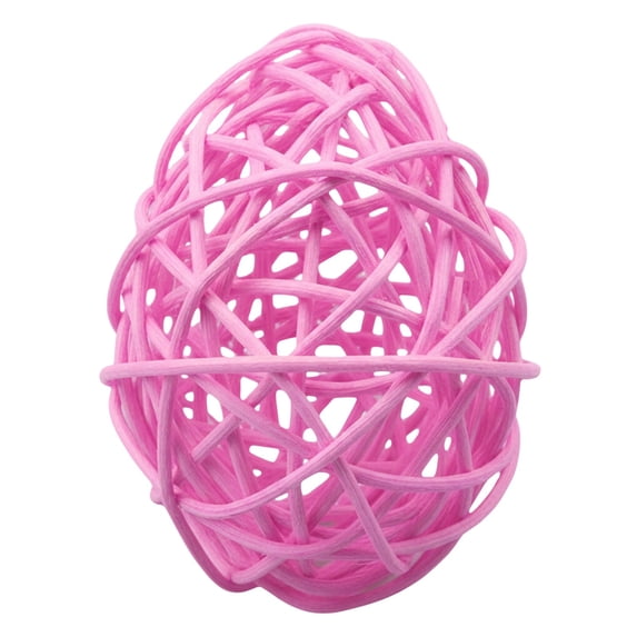 1 Pcs Rattan Wicker Balls,Easter Egg Shape Wicker Ornament,Woven Easter Eggs,Decorative Hanging Eggs for DIY Crafts Vase Fillers Easter Basket Stuffers Fillers,Home Easter Decoration,(D,3.74 in)