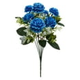 thumbnail image 1 of 1 Pcs Real Touch Hydrangea Artificial Flowers,Valentine's Day Fake Flower Ornament,14.5" Hydrangeas Fake Hydrangeas for Home Decor Party Wedding Bouquets Table Centerpieces Floral Decor(Blue), 1 of 8