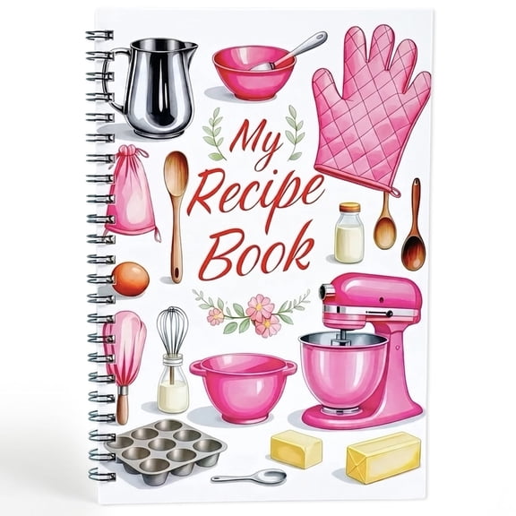 1 Pcs Recipe Book to Write in Your Own Recipes, Blank Cookbook Journal Hardcover, Gift for Baking Lovers