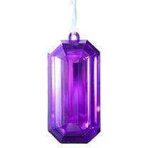 1 Pcs Rectangle Jewel Glitter Ornament, Jumbo Jewel Ornament Large Jewel Ornaments, Christmas Tree Acrylic Glitter Christmas Gem Hanging Decorations for Wedding Holiday Party Decor