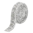thumbnail image 1 of 1 Pcs Resin Rhinestones Ribbon 1 Yards x 15mm Self Adhesive Diamond Rhinestone Tape for DIY Crafts White, 1 of 5