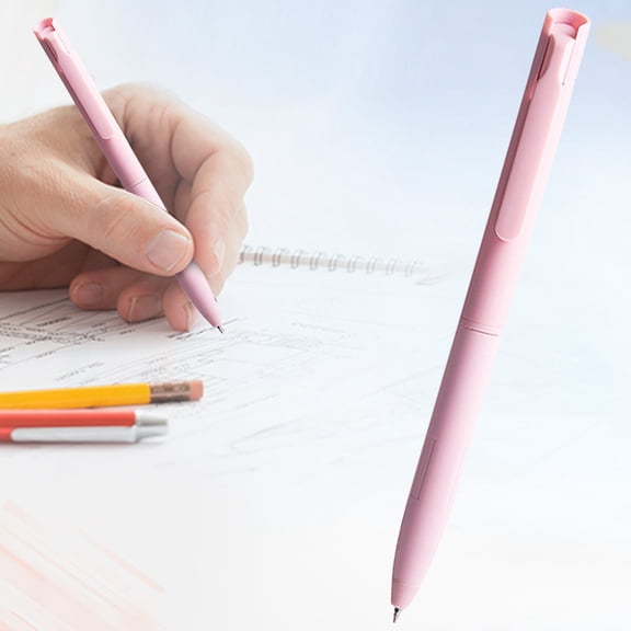 1 Pcs Retractable Colored Gel Pens, 0.5mm Fine Point, Aesthetic Gel Ink Pen Smooth Writing, Quick Drying, Ideal for Writing, Sketching, Office, Classroom, Arts, Journaling, Pink