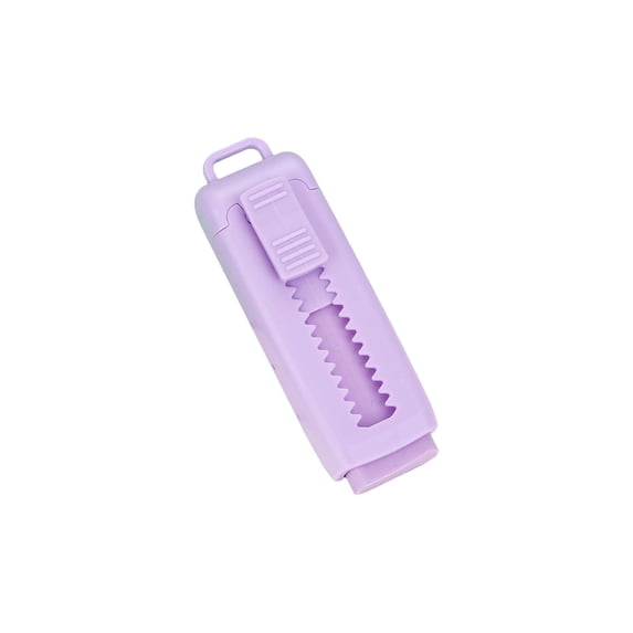1 Pcs Retractable Pencil Erasers,Sliding Retractable Eraser,Soft Rubber Push-Pull Pencil Erasers with Plastic Sleeve,Pencil Eraser,3.2X1 Inch Cute Pencil Erasers for Drawing,Art Sketching,Purple