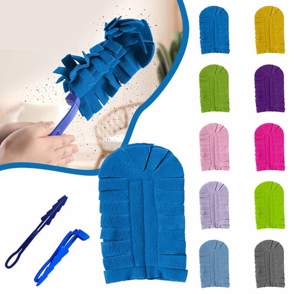 1 Pcs Reusable Duster,Washable Duster,Dusters For Cleaning,Duster Refill Reusable Fleece Duster ,Multi Surface Washable Cleaning Pads Tools For Home, Blinds, Car, Pet, Furniture, Fans