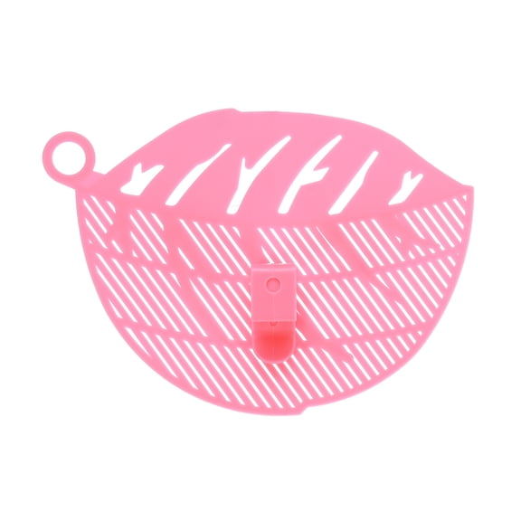 1 Pcs Rice Wash Tool, PP Plastic Food Strainer Clip-On Kitchen Colander for All Pot Pan Rice Pasta Washing Meat Vegetables Fruit, 14.5x10.5x2.8cm Pink
