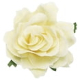 thumbnail image 1 of 1 Pcs Rose Flower Hair Clips 4 Inch Flower Hair Pins for Women Hair Accessories Milk White, 1 of 5