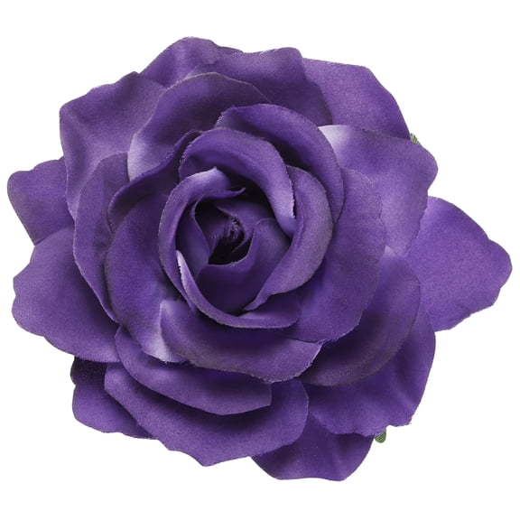 1 Pcs Rose Flower Hair Clips 4 Inch Flower Hair Pins for Women Hair Accessories Purple