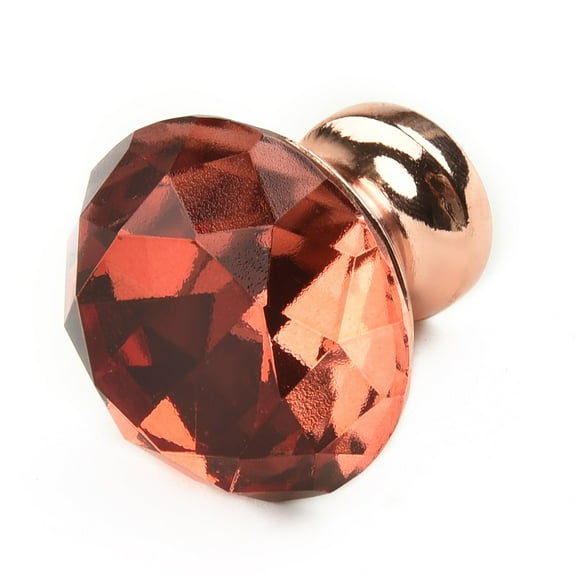 1 Pcs Rose Gold Rhinestone Door Drawer Knob Cabinet Drawer Cupboard Wardrobe Pull Handle Home Furniture Handles Furniture Hardware