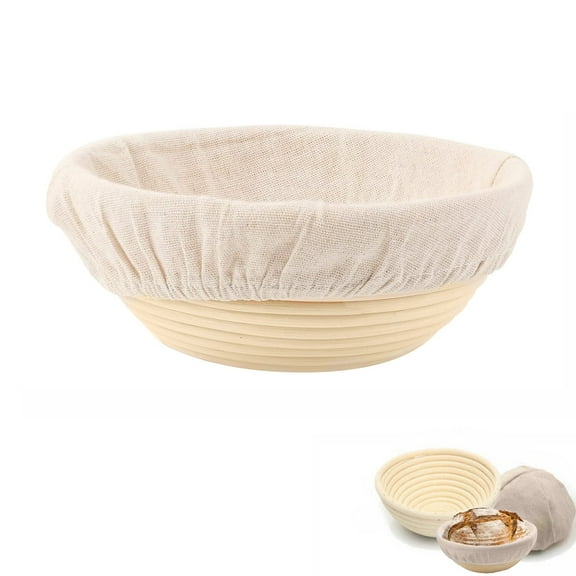1 Pcs Round Bread Banner Anti-counterfeiting Basket, Sourdough Bread Baking Supplies,for Making Baking And Fermentation(5.1in x 2.3in,13cmx6cm)