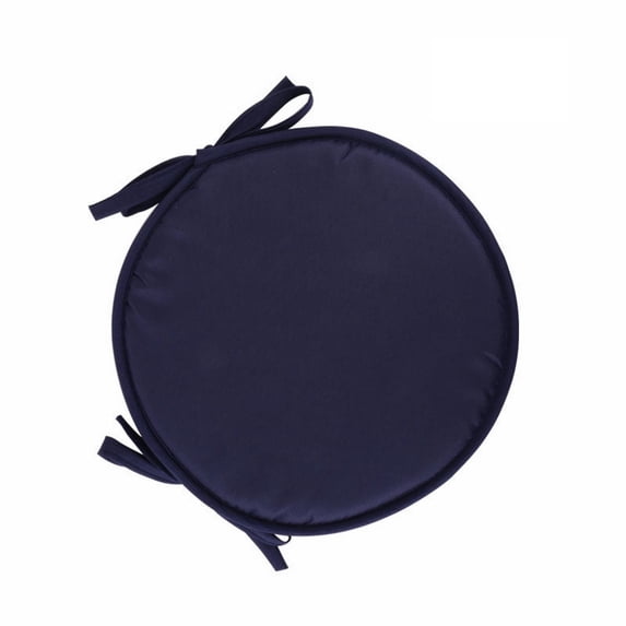 1 Pcs Round Garden Chair Pad, Non Slip Summer Soft Thick Round Chair Pads Seat Cushion with Ties, Cushions Dining Chair Bistro Cushion for Indoor/Outdoor Stool Patio Home Dining Room 12"