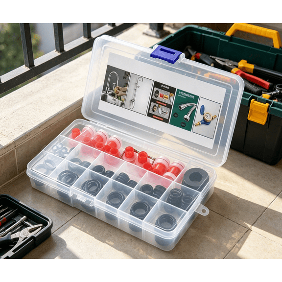 1 Pcs Rubber O-Ring Assortment Set Nitrile Rings Gasket Sealing Rings and Replacement O-Rings