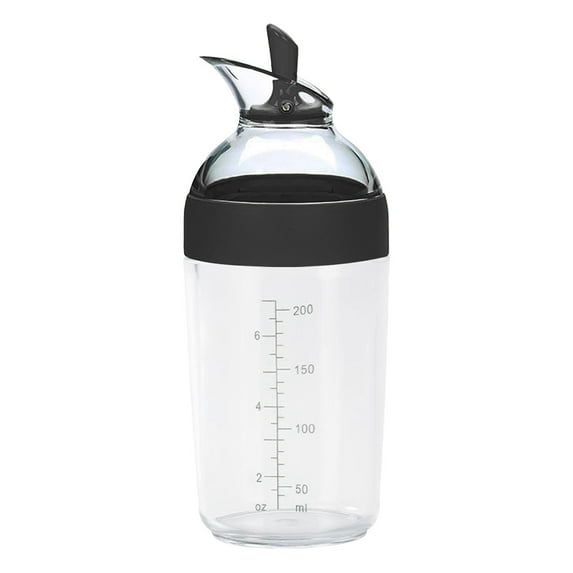 1 Pcs Salad Dressing Shaker, Clear Little Salad Dressing Container, Emulsifier Bottle, Multifunctional Manual Sauces Mixer, Kitchen Gadget 240ml