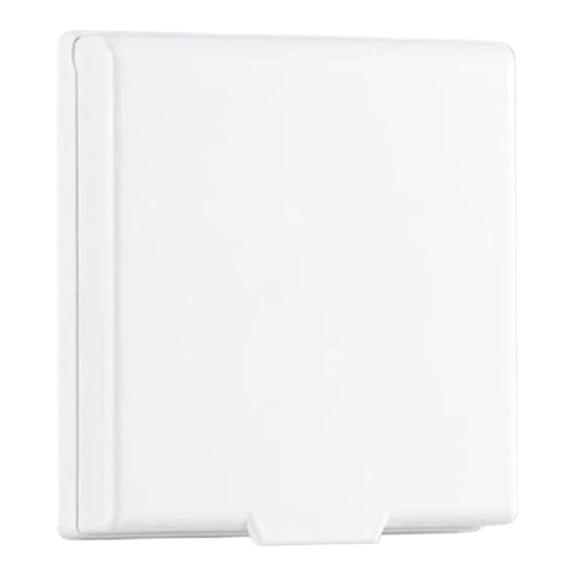1 Pcs Self Adhesive Wall Switch Cover,Water-Proof Wall Socket Cover,Electric Socket Cover,Plastic Square Wall Switch Cover,3.98X4.53 Inch Wall Socket Protector for Bathroom,Bedrooms,Kitchen,(White)