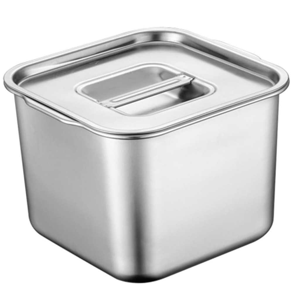 1 Pcs Serving Condiment Containers with Lid,Silver Stainless Steel ...