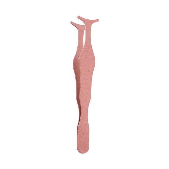1 Pcs/Set Rose Gold Multi-functional False Eyelash Tweezer Fake Eyelash Aid Stainless Steel Eyelash Curler Beauty Makeup Tools Eyelash Curler