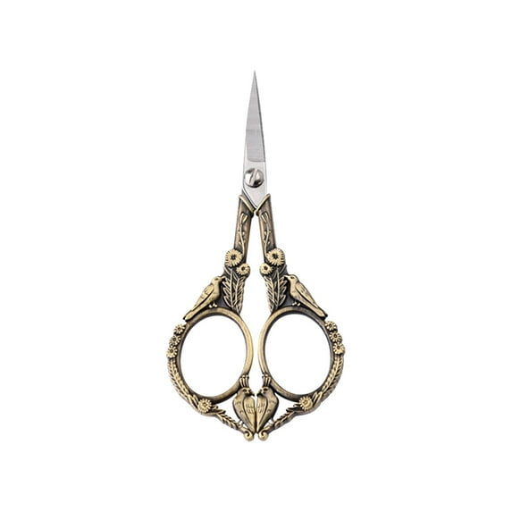 1 Pcs Sewing Scissors,Sharp Scissors,Embroidery Scissors,Crafting Threading Scissors,Stainless Steel Sharp Stork Scissors for Sewing Crafting,Needlework,DIY Tools Dressmaker Small Shears(bronze)