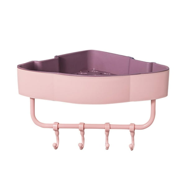 1 Pcs Shower Caddy with Adhesive Hooks, Wall Mounted Kitchen Bathroom Racks, Shower Shampoo Holder, Bathroom Organizer, Punch Free Shower Organizer