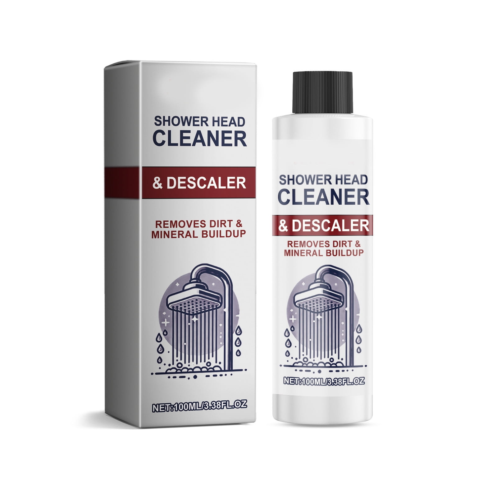 1 Pcs Shower Head Cleaner 100ml - Strong Descaling & Decontamination, Removes Deposits, Restores ...