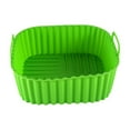 thumbnail image 1 of 1 Pcs Silicone Air Fryer Liners, Silicone Tray for Air Fryer, Non-Stick Square Baking Pan, Non Stick Square Baking Tray, Silicone Mould for Cooking, Roasting, Grilling Pizza and Cake, 1 of 6