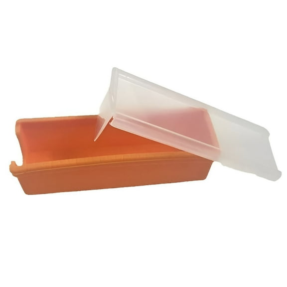 1 Pcs Silicone Butter Keeper, Butter Cutter Box, Silicone Butter Dish with Cover with Built-In Slicing Blade, easy Cutting Stick Butter Slicer, Microwave Safe Butter Holder for Keep Butter Fresh