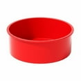 thumbnail image 1 of 1 Pcs Silicone Cake Pans,6 Inch Round Cake Pan,Silicone Cake Pans For Baking,Nonstick Silicone Cake Molds For Birthday Cakes, Cheese Caks,Shortcake, Non-Stick Silicone Bakeware,Baking Tools,Red, 1 of 8
