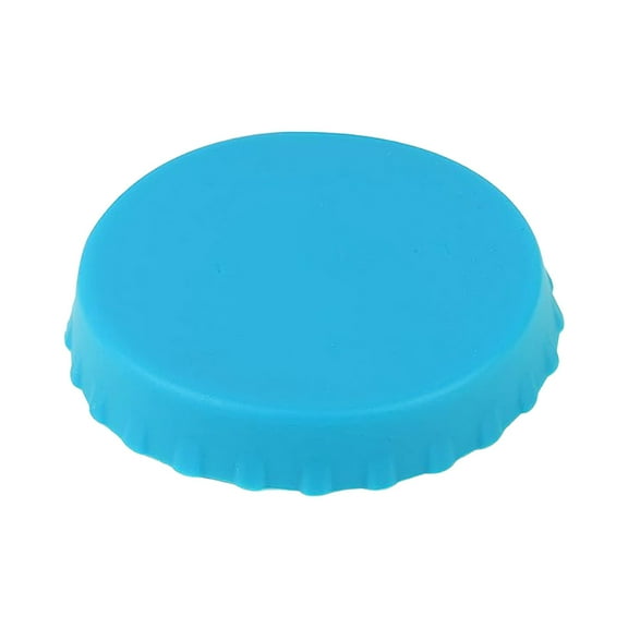 1 Pcs Silicone Can Cover Lids,Reusable Can Lids,Beer Can Cover,Pop Can Cover,2.4 Inch Silicone Can Cover,Can Tops for Beverage Energy Drinks,Reusable Silicone Can Cover for Standard Cans,(Blue)