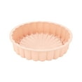 thumbnail image 1 of 1 Pcs Silicone Flower Shaped Round Nonstick Baking Pan, Nonstick Baking Mold for Pound Cake Jello Bread Brownies Dishwasher Safe for Brownie Cheesecake Tart Pie Flan Bread, 1 of 7