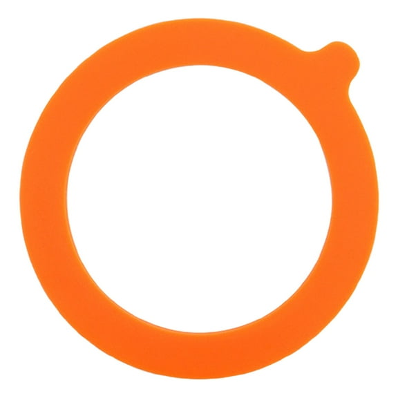 1 Pcs Silicone Replacement Gasket, Airtight Rubber Seals Rings for Mason Jar Lids, Replacement Rubber Seals for Glass Jars, Leak Proof Canning Fitting Glass Clip Top Jars(Orange)
