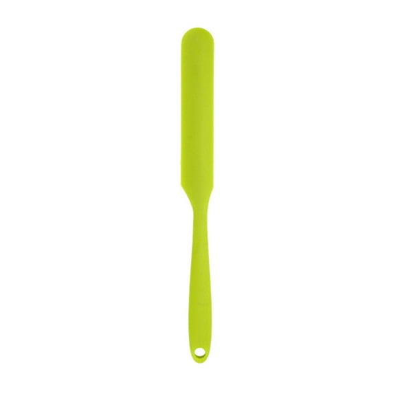 1 Pcs Silicone Spatula,Silicone Jar Scraper With Long Handle,Jam Spreader For Butter,Small Kitchen Spatula,Non Stick Silicone Kitchen Spatulas For Cooking,Mixing,And Cake Icing,(Green,9.65x0.98 in)