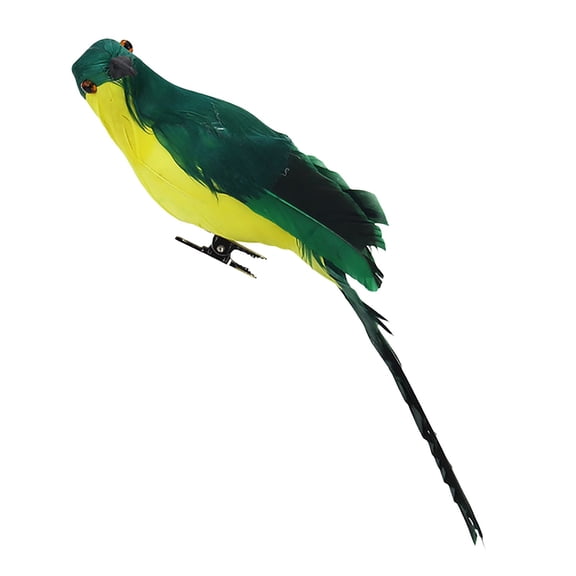 1 Pcs Simulation Parrot Figurine, Artificial Parrot Foam Feathered Parrot Clip on Bird for Shoulder Prop Pirate Costume Decoration Christmas Tree Ornament Modern Home Garden Decor