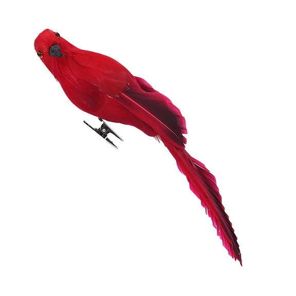 1 Pcs Simulation Parrot Figurine, Artificial Parrot Foam Feathered Parrot Clip on Bird for Shoulder Prop Pirate Costume Decoration Christmas Tree Ornament Modern Home Garden Decor