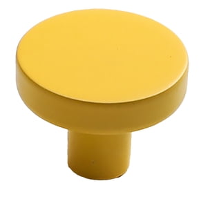 1 Pcs Single Hole Kitchen Round Cabinet Knobs,Pulls Drawer Knobs,Round Dresser Drawer Pulls Closet Door Pulls,1.18 Inch Kitchen Cabinet Knobs,Round Kitchen Cabinet Hardware Handles,(Z_Yellow,1.81 in)
