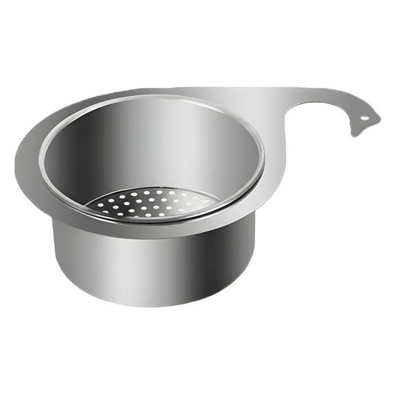 1 Pcs Sink Strainer Basket,Stainless Steel Swan Sink Strainer Basket,Stainless Steel Sink Strainer,Faucet Hanging Strainer Basket,Multi-Functional Drain Kitchen Filter For Vegetables,3.93x2.36 in