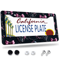 thumbnail image 1 of 1 Pcs Skulls with License Plate Frame, License Plate Cover for Car Decorative Parts, Aluminum License Plate Bracket Holder Rust-Proof Weather-Proof for US Standard Car, 1 of 9