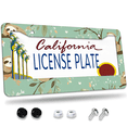 thumbnail image 1 of 1 Pcs Sloths on License Plate Frame, License Plate Cover for Car Decorative Parts, Aluminum License Plate Bracket Holder Rust-Proof Weather-Proof for US Standard Car, 1 of 9