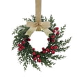thumbnail image 1 of 1 Pcs Small Christmas Wreaths for Kitchen Cabinets,Mini Wreaths for Cabinets,Artificial Mini Wreaths with Berry and Ribbon,Small Window Wreath for Window Door Farmhouse Christmas Decor,Beige, 1 of 8
