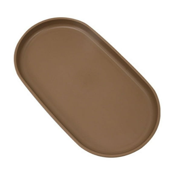 1 Pcs Small Oval Trays,Plastic Dessert Decorative Tray,9.5X5.12 Inch Dish Cosmetics Organizer Bathroom Clutter Serving Platter,Small Storage Tray Organizers for Bathroom, Kitchen, Desk,Coffee