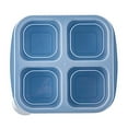 thumbnail image 1 of 1 Pcs Snack Containers, Divided Bento Lunch Snack Box with Transparent Lids, Reusable Meal Snack Containers for Adults, BPA Free, 4 Compartment Food Storage Containers for People Work Travel, 1 of 8
